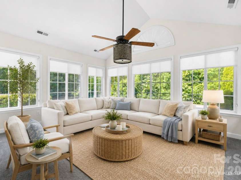 274 Lone Oak Circle, Rock Hill, SC 29732.  MLS# CAR4398102, YatesRealty ID 42568. Virtually staged sunroom