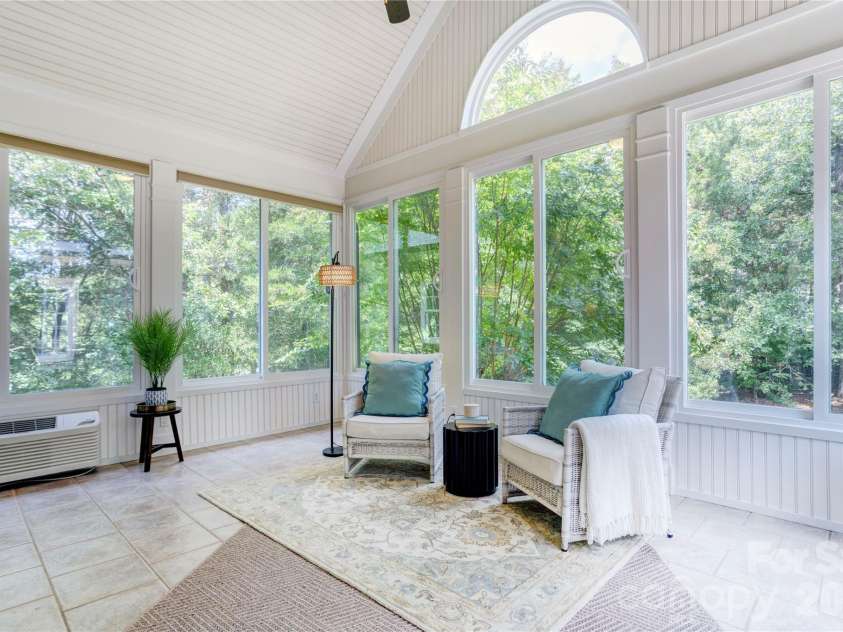 1152 Windsor Drive, Kannapolis, NC 28081.  MLS# CAR4411989, YatesRealty ID 42569. Backyard view from Sunroom