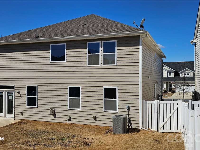 19113 Hawk Haven Lane, Charlotte, NC 28278.  MLS# CAR4358216, YatesRealty ID 4257. Back of home