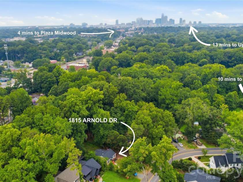 1815 Arnold Drive, Charlotte, NC 28205.  MLS# CAR4409819, YatesRealty ID 42577. 