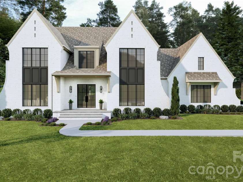 125 Randstone Court, Charlotte, NC 28211.  MLS# CAR4329471, YatesRealty ID 4258. Exterior visual representation of the home design, reflecting proposed exterior features.