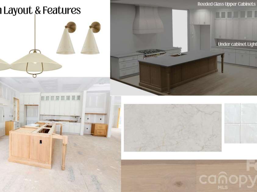 125 Randstone Court, Charlotte, NC 28211.  MLS# CAR4329471, YatesRealty ID 4258. Side by side view of Cabinet Drawing & Actual install- 