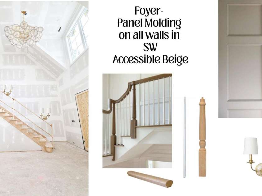 125 Randstone Court, Charlotte, NC 28211.  MLS# CAR4329471, YatesRealty ID 4258. Visual of 2 story Foyer Entry and design Details.