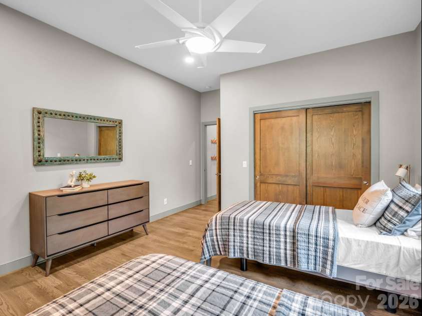 55 Pheasant Branch Court, Hendersonville, NC 28739.  MLS# CAR4406624, YatesRealty ID 42595. Bedroom 2 on main level.