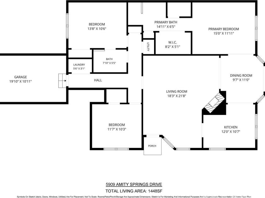5909 Amity Springs Drive, Charlotte, NC 28212.  MLS# CAR4409733, YatesRealty ID 42616. 