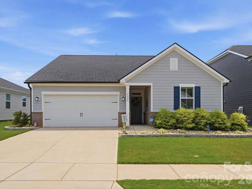 4480 Family Trail Drive, Indian Land, SC 29707.  MLS# CAR4408212, YatesRealty ID 42619. Front Elevation