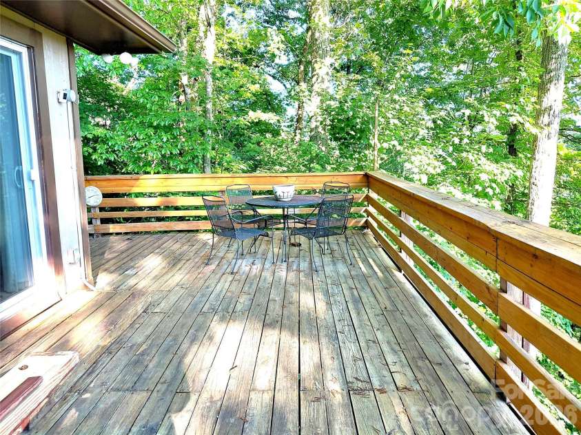 314 Blackberry Lane, Clyde, NC 28721.  MLS# CAR4388492, YatesRealty ID 42632. Back Deck