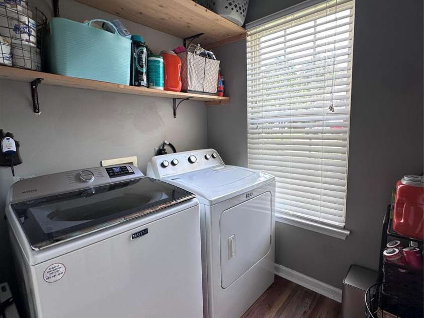 4515 Fox Thorne Drive, Charlotte, NC 28216.  MLS# CAR4411872, YatesRealty ID 42635. Laundry room off hallway