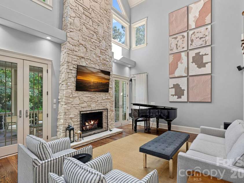 157 Dedham Loop, Mooresville, NC 28117.  MLS# CAR4407854, YatesRealty ID 42641. Two-Story Great Room overlooking back yard