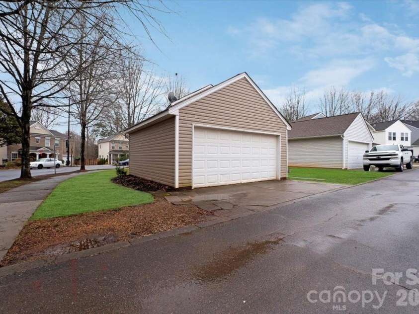 13055 Windy Lea Lane, Huntersville, NC 28078.  MLS# CAR4351204, YatesRealty ID 4265. 2-car detached garage with ally access