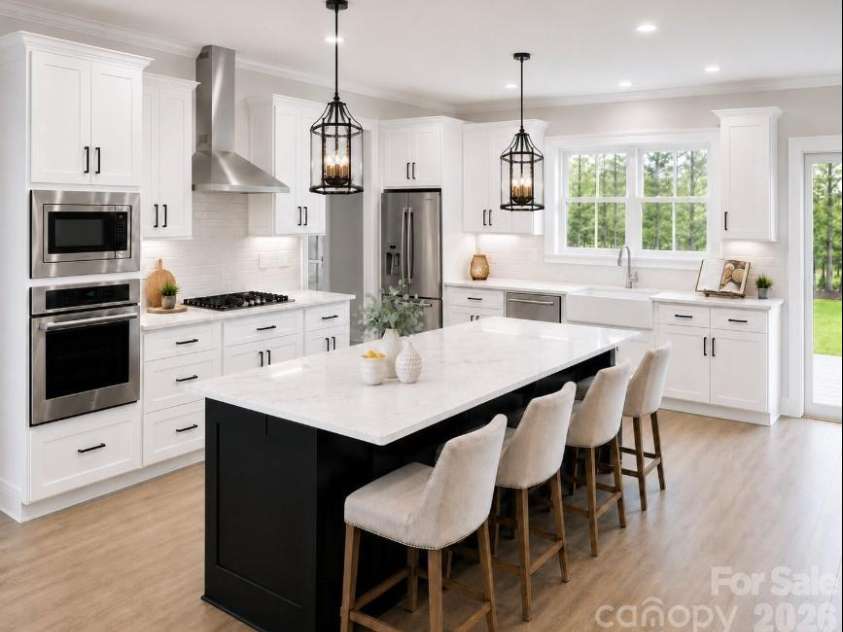 392 NC HWY 200 None, Stanfield, NC 28163.  MLS# CAR4406086, YatesRealty ID 42657. Rendering- upgraded kitchen concept (double oven, gas cooktop are an upgrade)