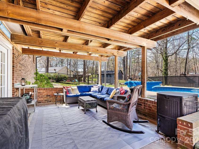 1776 Laurel Hill Drive, Lincolnton, NC 28092.  MLS# CAR4237844, YatesRealty ID 4267. Covered patio lower level