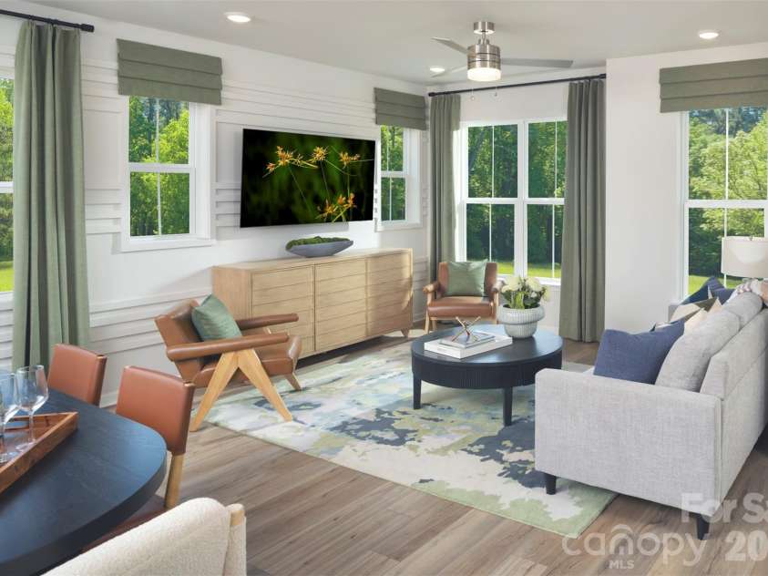 13161 Benessare Lane, Matthews, NC 28105.  MLS# CAR4412456, YatesRealty ID 42688. Representative living room