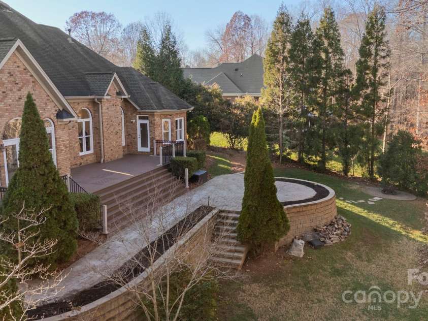 5752 Natoma Road, Lake Wylie, SC 29710.  MLS# CAR4200891, YatesRealty ID 4271. Rear View of Custom Home