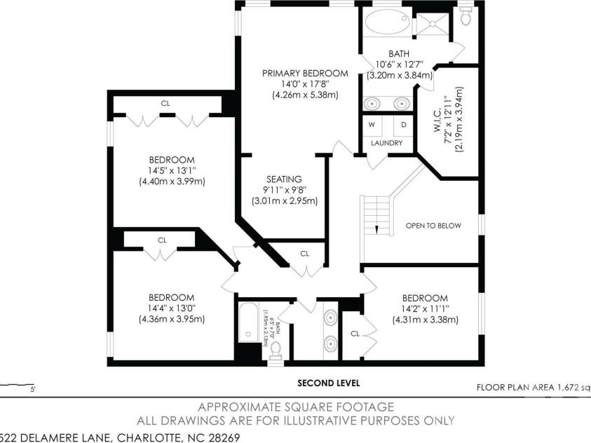 8522 Delamere Lane, Charlotte, NC 28269.  MLS# CAR4402618, YatesRealty ID 42715. 