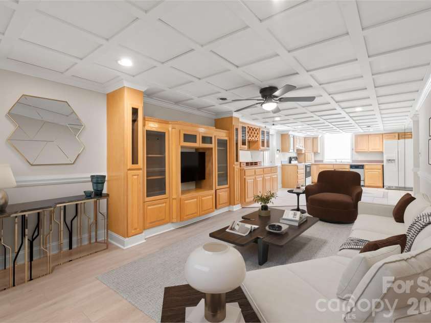 7308 Quail Ridge Drive, Charlotte, NC 28226.  MLS# CAR4405785, YatesRealty ID 42718. Virtually Staged Basement apartment