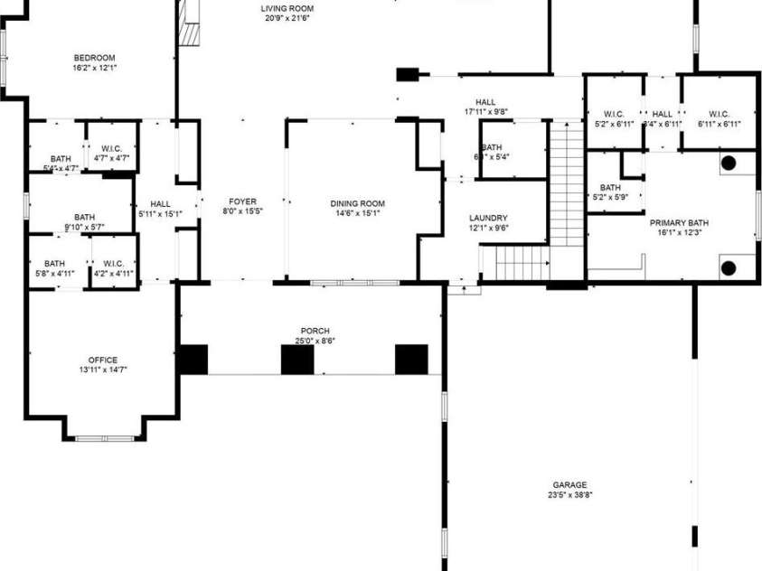 242 Anniston Way, Davidson, NC 28036.  MLS# CAR4319580, YatesRealty ID 4272. Main Level Floor Plan