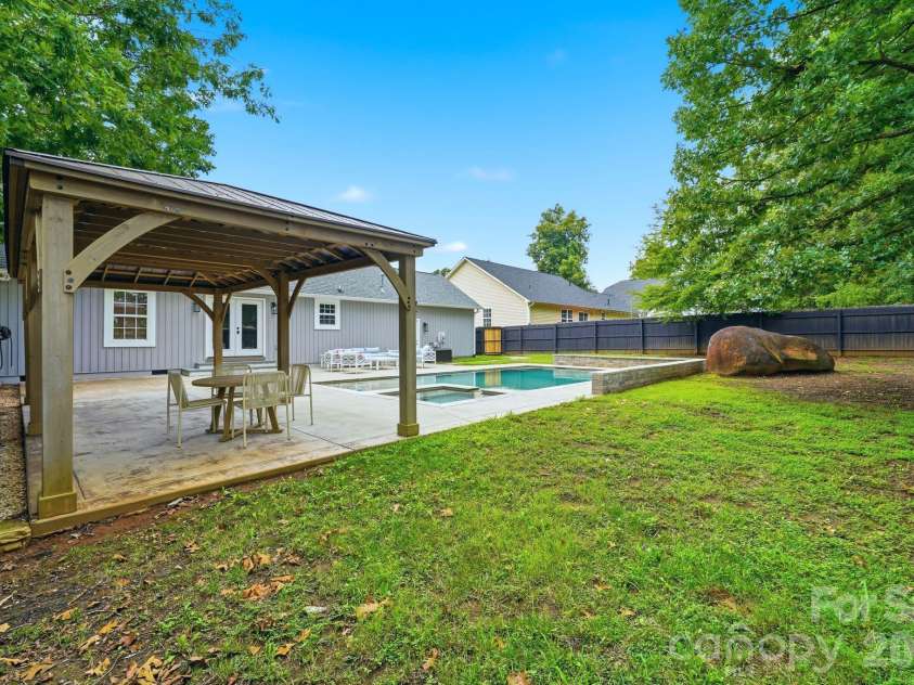 1556 Meadow Glen Lane, Rock Hill, SC 29730.  MLS# CAR4411798, YatesRealty ID 42731. Pergola with yard space