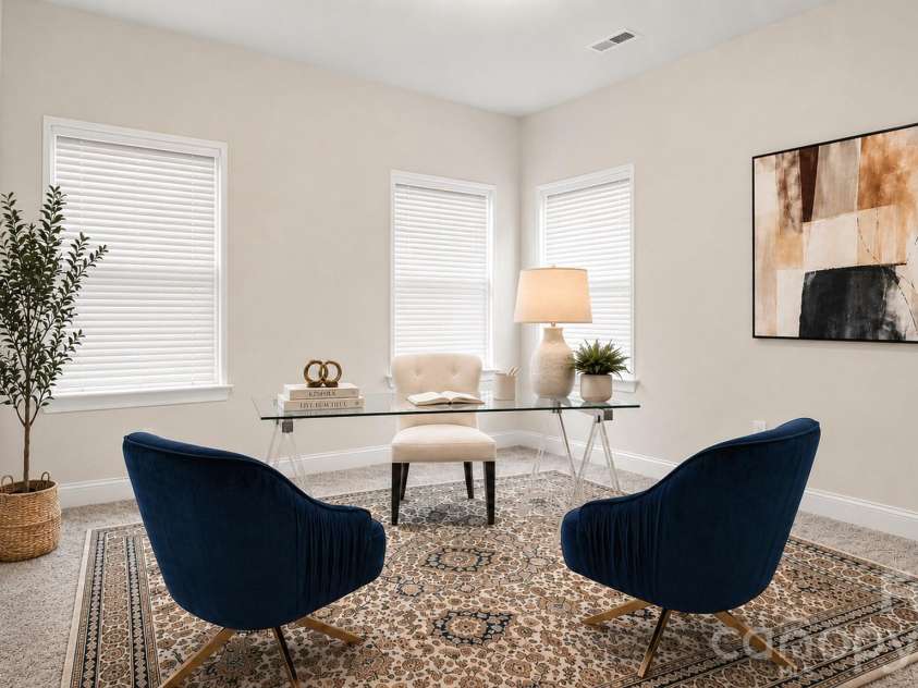 411 Grim Street, Salisbury, NC 28144.  MLS# CAR4404911, YatesRealty ID 42743. Virtually staged office offering a bright and inviting place to work or create.
