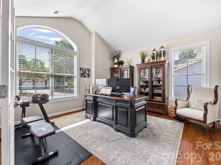 8621 Sequoia Grove Lane, Charlotte, NC 28214.  MLS# CAR4407064, YatesRealty ID 42751. Dedicated Home Office/Flex Space with double French doors.