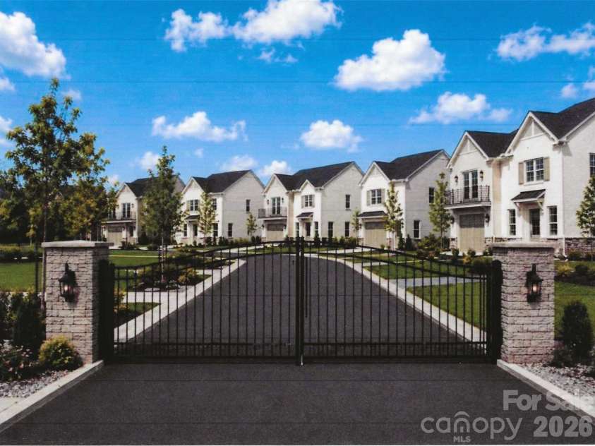 15522 Centercourt Way, Charlotte, NC 28278.  MLS# CAR4412901, YatesRealty ID 42779. To be gated community. Rendering- For illustration.