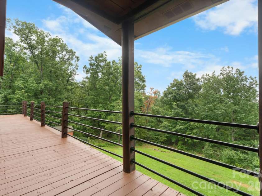 422 Ridge Creek Drive, Taylorsville, NC 28681.  MLS# CAR4425088, YatesRealty ID 42788. Rear Deck View