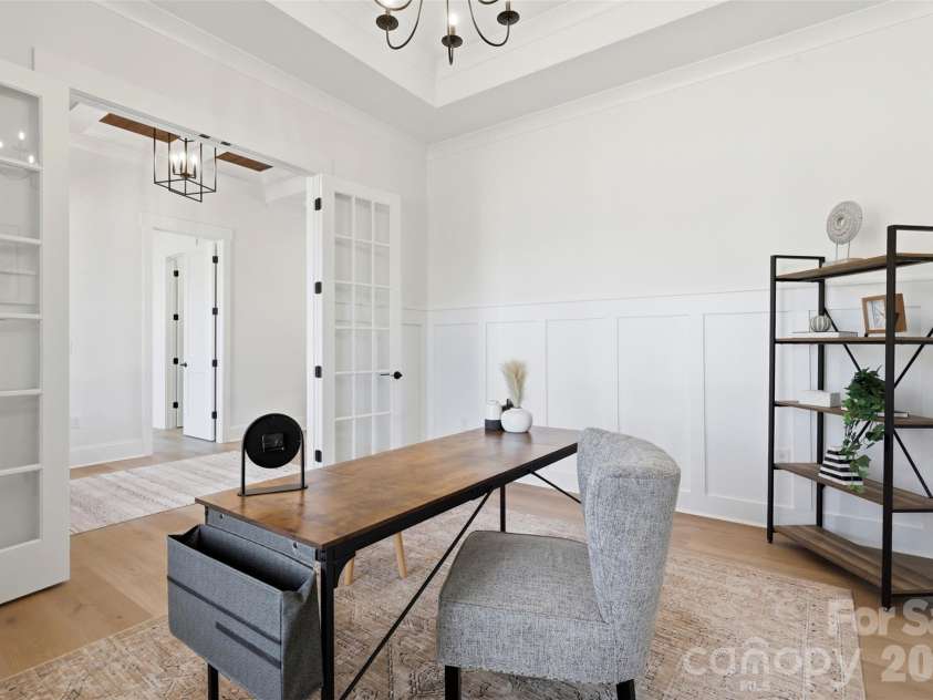 4748 Polk Ford Road, Stanfield, NC 28163.  MLS# CAR4355443, YatesRealty ID 4280. *representative photo- office w/ tray ceiling
