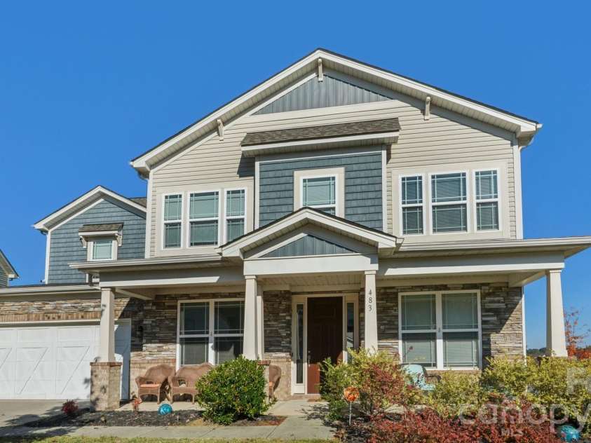483 Hunton Forest Drive, Concord, NC 28027.  MLS# CAR4411183, YatesRealty ID 42813. 