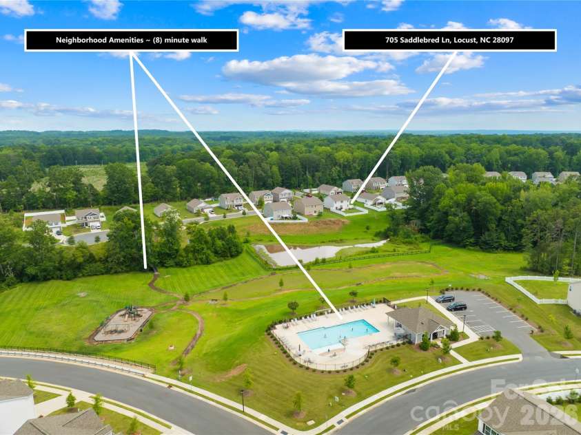 705 Saddlebred Lane, Locust, NC 28097.  MLS# CAR4412416, YatesRealty ID 42814. 