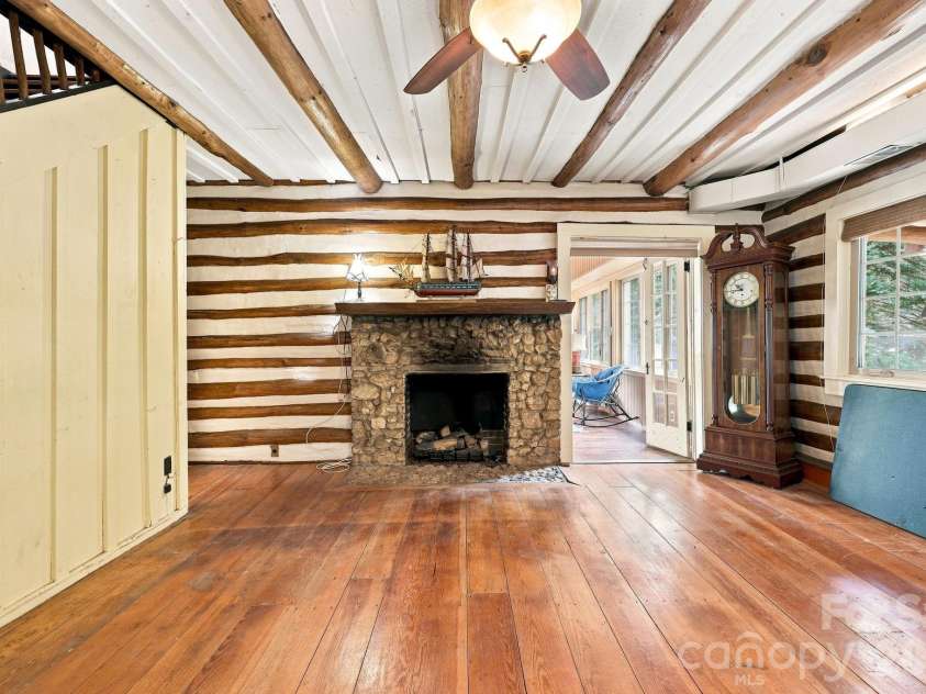 1925 Laurel Park Highway, Hendersonville, NC 28739.  MLS# CAR4410805, YatesRealty ID 42830. Check out the unique fireplace