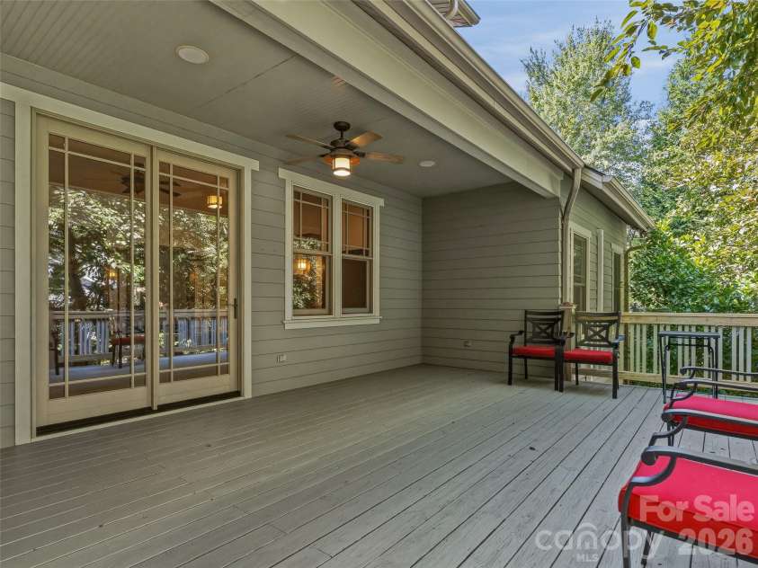 1606 Olmsted Drive, Asheville, NC 28803.  MLS# CAR4407499, YatesRealty ID 42832. Back Deck