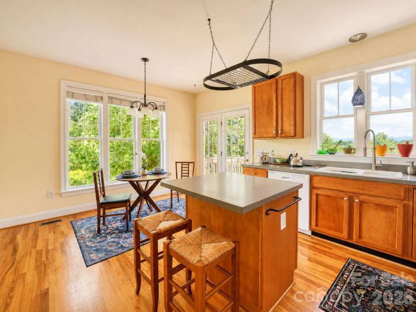 131 Macdougall Lane, Weaverville, NC 28787.  MLS# CAR4411011, YatesRealty ID 42869. Kitchen with a Mountain View? Yes, please!