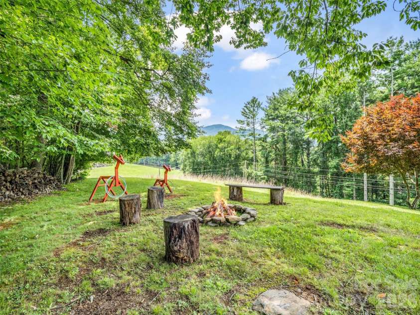 450 Windom Cove, Burnsville, NC 28714.  MLS# CAR4409160, YatesRealty ID 42870. Fire Pit