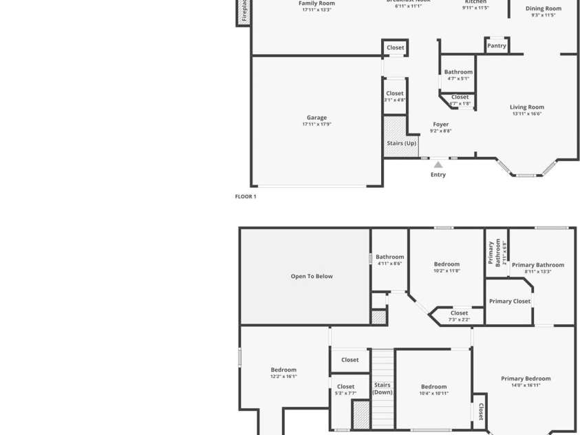 9136 Whittel Place, Charlotte, NC 28216.  MLS# CAR4402060, YatesRealty ID 42872. Floor plan with measurements.