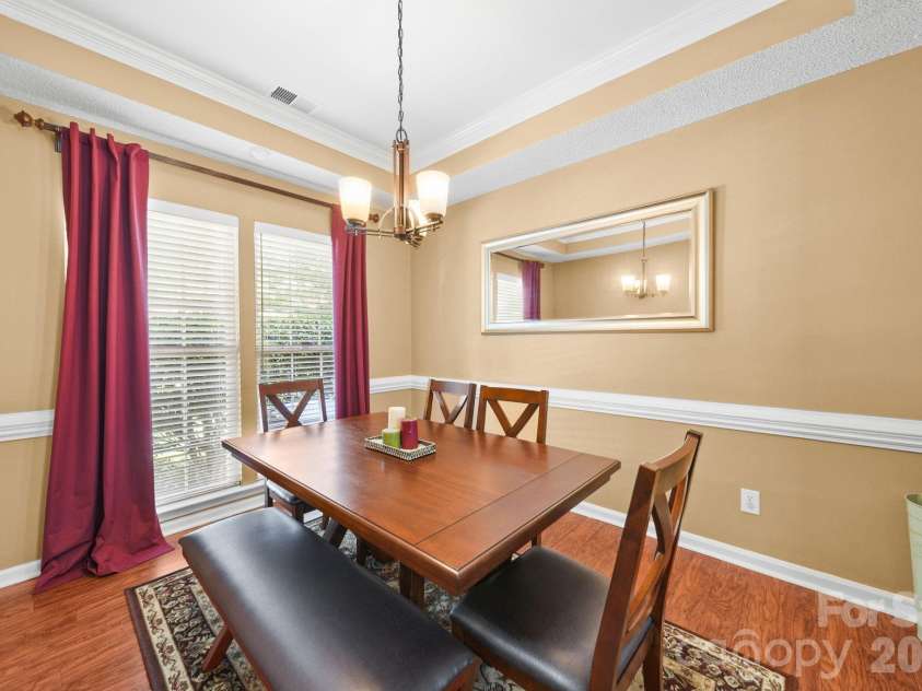 9136 Whittel Place, Charlotte, NC 28216.  MLS# CAR4402060, YatesRealty ID 42872. Formal dining room.