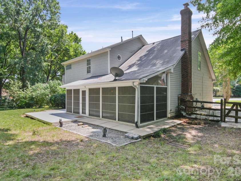 9136 Whittel Place, Charlotte, NC 28216.  MLS# CAR4402060, YatesRealty ID 42872. View of home from another angle.