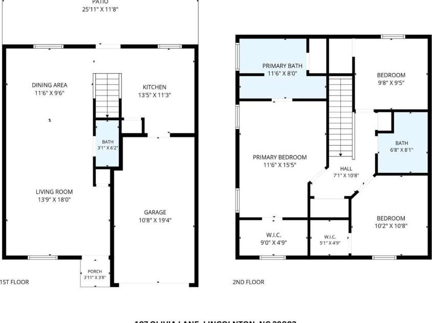 107 Olivia Lane, Lincolnton, NC 28092.  MLS# CAR4407526, YatesRealty ID 42882. 