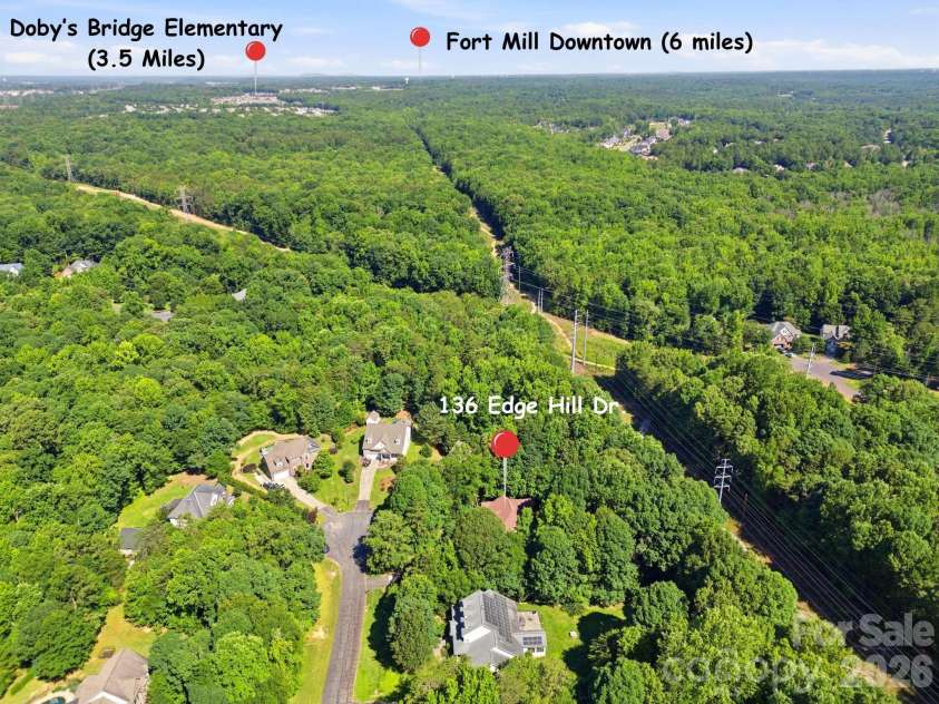 136 Edge Hill Drive, Fort Mill, SC 29715.  MLS# CAR4408819, YatesRealty ID 42883. 
