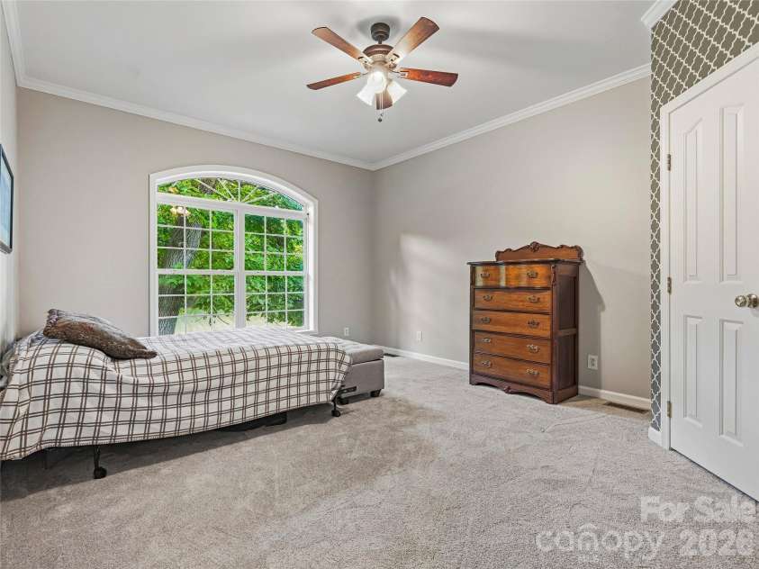1082 Main Street, Mars Hill, NC 28754.  MLS# CAR4406636, YatesRealty ID 42931. Bedroom 3, spacious with picture window