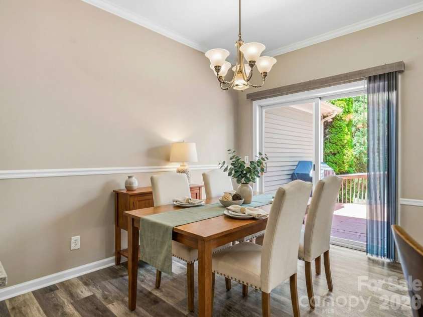 1082 Main Street, Mars Hill, NC 28754.  MLS# CAR4406636, YatesRealty ID 42931. Virtually Staged dining area adjacent to the kitchen