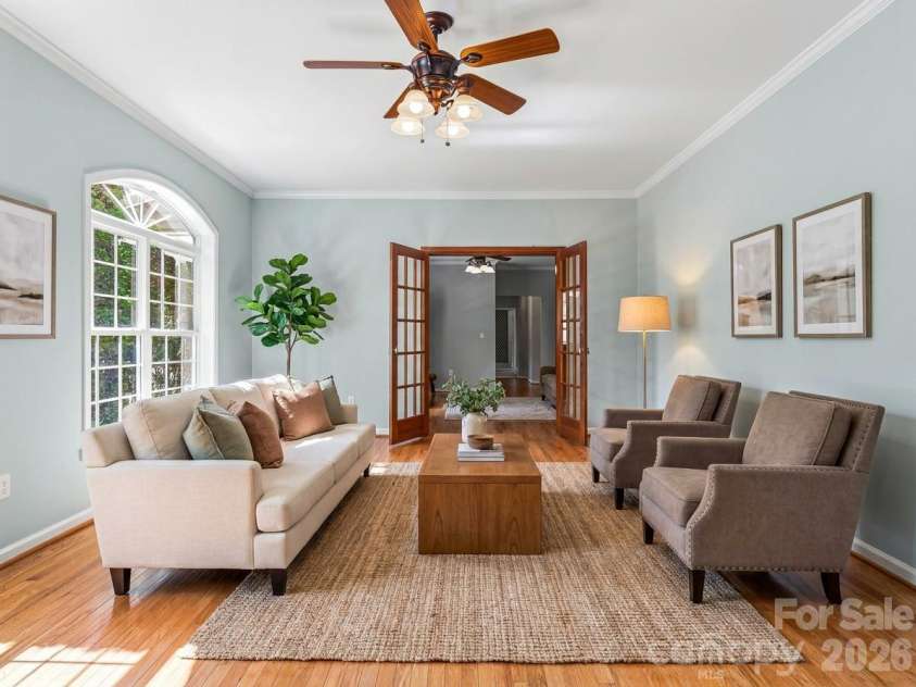 1082 Main Street, Mars Hill, NC 28754.  MLS# CAR4406636, YatesRealty ID 42931. Virtually Staged large family room, for shared memories fun gatherings
