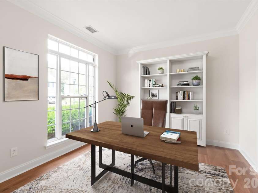 12319 Silveroak Lane, Charlotte, NC 28277.  MLS# CAR4408722, YatesRealty ID 42934. A versatile flex room directly off the entry provides the perfect space for a dedicated home office, playroom, or formal sitting area. Virtual Staging