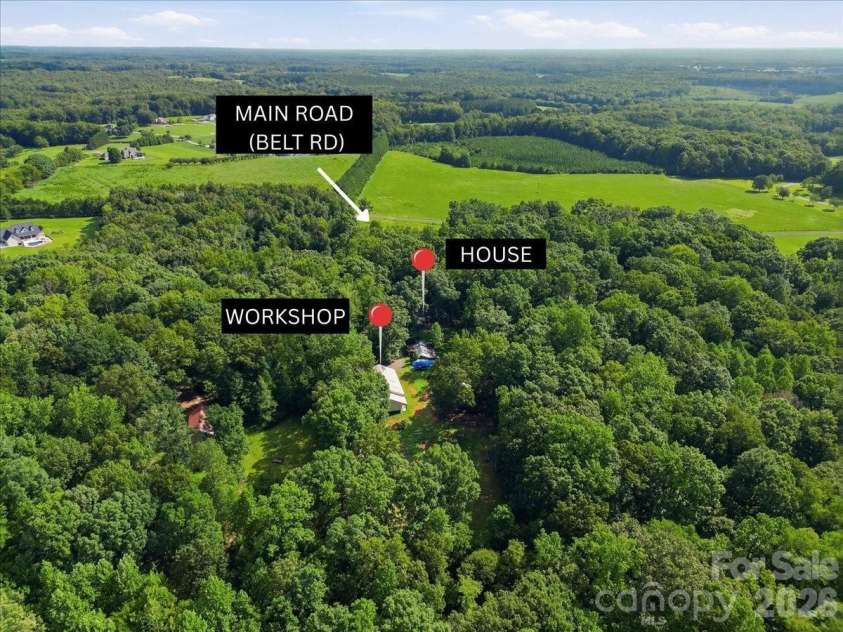 9601 Belt Road, Midland, NC 28107.  MLS# CAR4412563, YatesRealty ID 42969. 