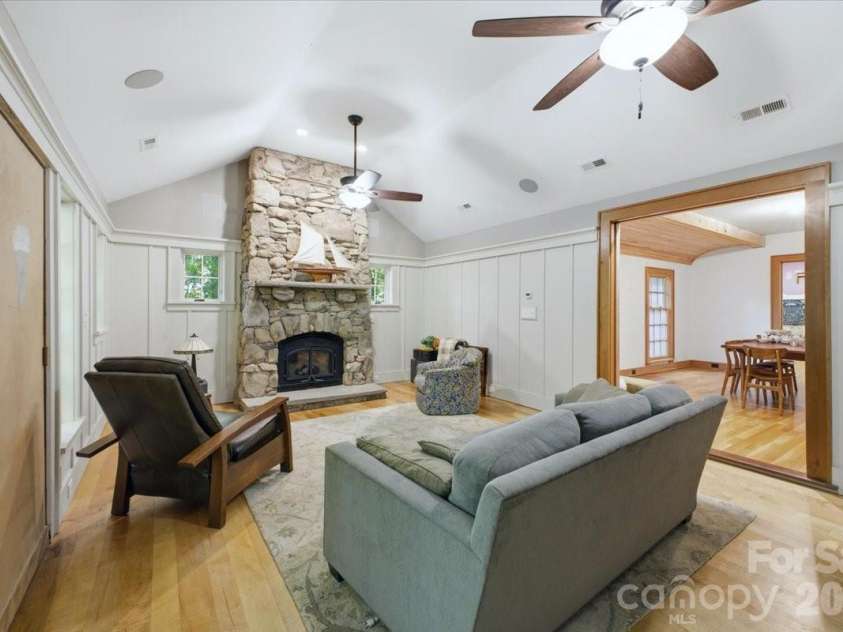 9601 Belt Road, Midland, NC 28107.  MLS# CAR4412563, YatesRealty ID 42969. Living Room/Den is situated off Dining Room