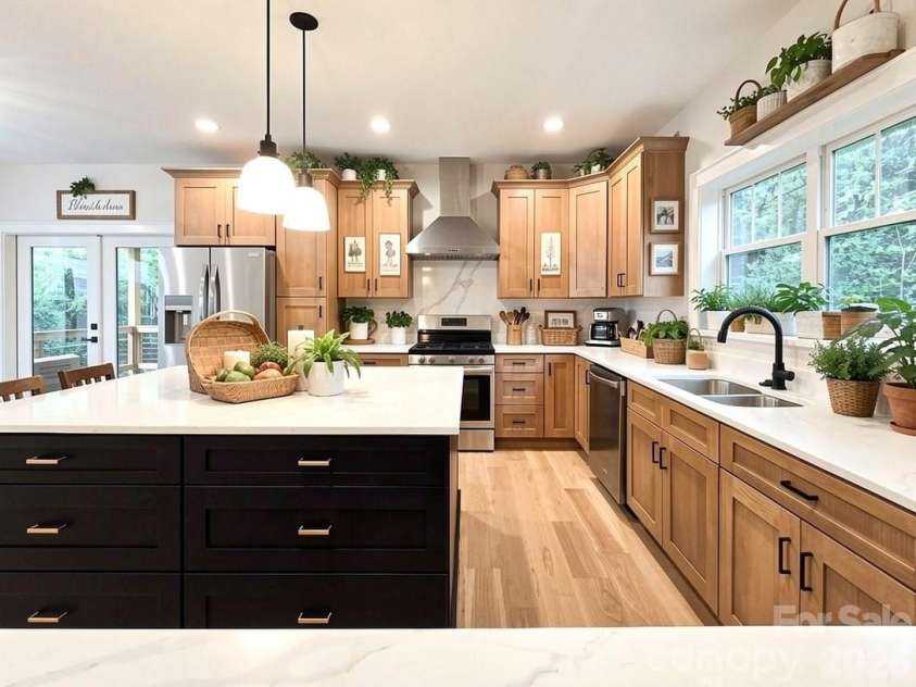 505 Oconeechee Avenue, Black Mountain, NC 28711.  MLS# CAR4399162, YatesRealty ID 42987. Kitchen-Virtual Staging