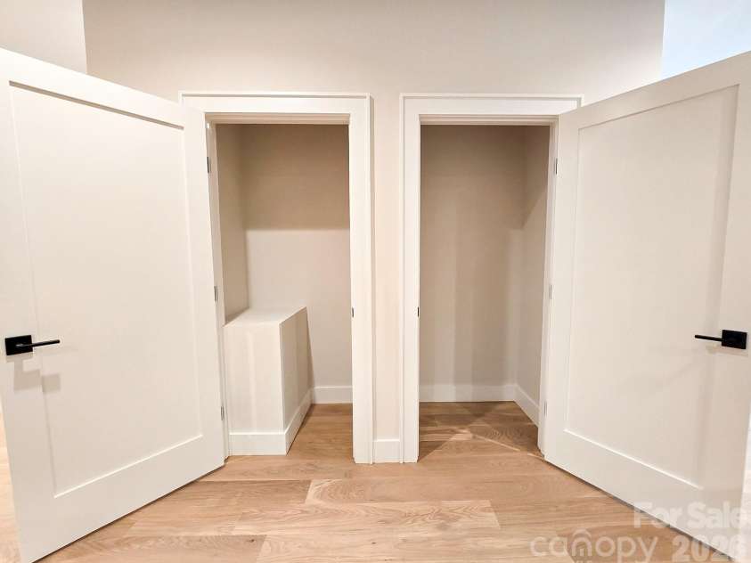505 Oconeechee Avenue, Black Mountain, NC 28711.  MLS# CAR4399162, YatesRealty ID 42987. Main level Closets for Storage