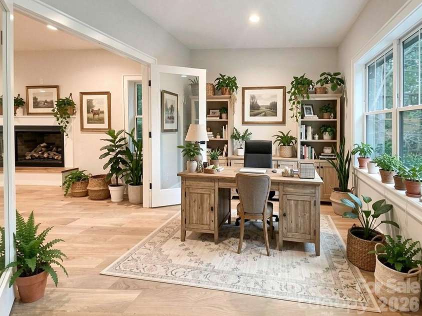 505 Oconeechee Avenue, Black Mountain, NC 28711.  MLS# CAR4399162, YatesRealty ID 42987. Office-Virtual Staging