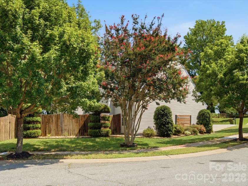 8807 Royal Bluff Drive, Charlotte, NC 28269.  MLS# CAR4411942, YatesRealty ID 42995. Beautiful landscaping