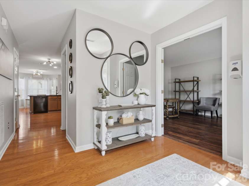 8807 Royal Bluff Drive, Charlotte, NC 28269.  MLS# CAR4411942, YatesRealty ID 42995. Entry with office to the right