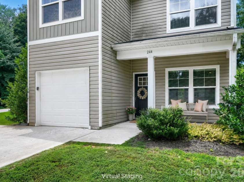 244 Valleybrook Lane, Troutman, NC 28166.  MLS# CAR4411289, YatesRealty ID 43004. Front Porch Virtual Staging